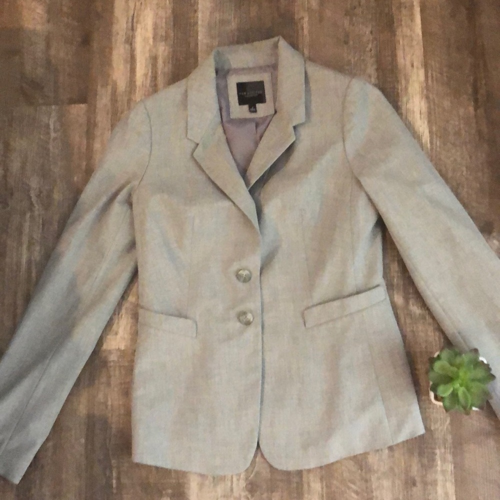 The Limited Blazer, gray, size 4.